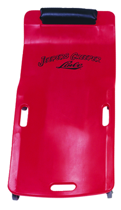 Low Profile Plastic Creeper - Body-fitting Design - Red - Sun Tool & Supply