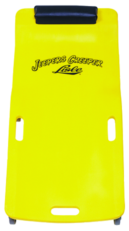 Low Profile Plastic Creeper - Body-fitting Design - Yellow - Sun Tool & Supply