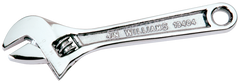 1-5/16'' Opening - 10'' OAL - Chrome Plated Adjustable Wrench - Sun Tool & Supply