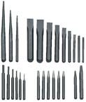 27 Piece Punch & Chisel Set -- #PC27; 3/32 to 1/2 Punches; 1/4 to 1-1/8 Chisels - Sun Tool & Supply