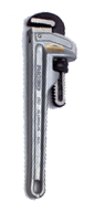 3" Pipe Capacity - 24" OAL - Aluminum Pipe Wrench - Sun Tool & Supply