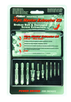 Removes #6 to #24 Screws; 10 pc. Kit - Screw Extractor - Sun Tool & Supply