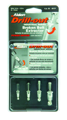 #4017P; Removes 1/4 - 1/2" SAE Screws; 4 Piece Drill-Out - Screw Extractor - Sun Tool & Supply