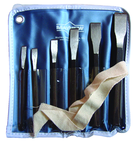 6 Piece Chisel Set -- 1/4 to 3/4'' Diameter - Sun Tool & Supply