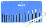 14 Piece Punch & Chisel Set -- #14RC; 1/8 to 3/16 Punches; 7/16 to 7/8 Chisels - Sun Tool & Supply