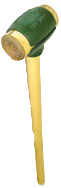 Rawhide Face Sledge Hammer -- 8 lb--36'' Hickory Handle--2-3/4'' Head Diameter - Sun Tool & Supply