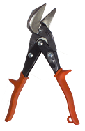 1-3/8'' Blade Length - 9-1/4'' Overall Length - Right Cutting - Metalmaster Offset Snips - Sun Tool & Supply