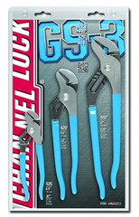 Channellock Tongue & Groove Plier Set -- #GS3; 3 Pieces; Includes: 6-1/2"; 9-1/2"; 12" - Sun Tool & Supply