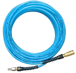 #PFE40254T - 1/4 MPT x 25 Feet - Light Blue Thermoplastic - 2 Fitting(s) - Air Hose - Sun Tool & Supply