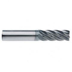 1/2" Dia. - 5/8" LOC - 2-1/2" OAL - .015 Radius 5 FL Carbide End Mill-AlCrN-X - Sun Tool & Supply