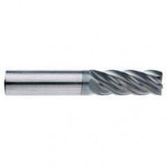 1/2" Dia. - 1-1/4" LOC - 3" OAL - .015 Radius 5 FL Carbide End Mill-AlCrN-X - Sun Tool & Supply