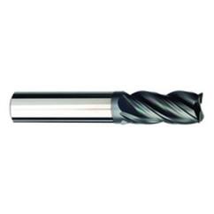 3/16 Dia. x 2 Overall Length 4-Flute Square End Solid Carbide SE End Mill-Round Shank-Center Cut-AlCrN-X - Sun Tool & Supply