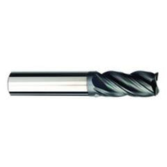 3/16 Dia. x 2 Overall Length 4-Flute .015 C/R Solid Carbide SE End Mill-Round Shank-Center Cut-AlCrN-X - Sun Tool & Supply