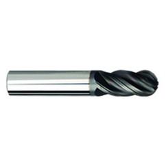 5/16" Dia. - 2-1/2" OAL Ball Nose AlCrN-X-EM - 4 FL - Sun Tool & Supply