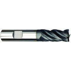 3/8 Dia. x 3 Overall Length 4-Flute Square End Solid Carbide SE End Mill-Weldon Shank-Center Cut-AlCrN-X - Sun Tool & Supply