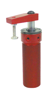 Round Threaded Body Pneumatic Swing Cylinder - #8215 .50'' Vertical Clamp Stroke - With Arm - RH Swing - Sun Tool & Supply