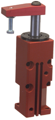 Block Style Pneumatic Swing Cylinder - #8316 .50'' Vertical Clamp Stroke - With Arm - LH Swing - Sun Tool & Supply