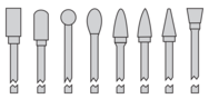 CARBIDE STANDARD BURR SET #4 - Sun Tool & Supply