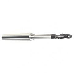 3/16" Dia. - .200 LOC - 2-1/2" OAL - 2 FL Carbide End Mill with .500 Reach-Nano Coated - Sun Tool & Supply