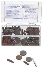 #777 Resin Bonded Rubber Kit - Introductory - Various Shapes - Equal Assortment Grit - Sun Tool & Supply