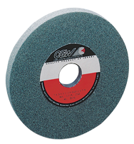 7 x 1 x 1-1/4'' - Silicon Carbide (GC) 80-I Type 5 (3 x 1/2) Surface Grinding Wheel - Sun Tool & Supply