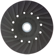 7" - Smooth Bore - Spiral Pattern - Polymer Backing Plate For Resin Fibre Disc Without Nut - Sun Tool & Supply