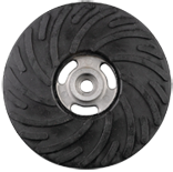 4-1/2" - Smooth Bore - Medium Density - Spiral Pattern - Back-up Pad For Resin Fibre Discs - Without Nut - Sun Tool & Supply