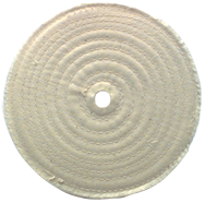 6 x 1/2 - 1'' (80 Ply) - Cotton Sewed Type Buffing Wheel - Sun Tool & Supply