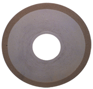 6 x 1 x 1-1/4'' - 1/8'' Abrasive Depth - 150 Grit - 3/8 Rim CBN Dish Wheel - Type D12A2 - Sun Tool & Supply