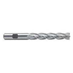 1/2 Dia. x 5 Overall Length 4-Flute Square End High Speed Steel SE End Mill-Round Shank-Center Cut-Uncoated - Sun Tool & Supply