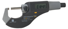 1 - 2" / 25 - 50mm Measuring Range - .0002 Accur. - Friction Thimble - Carbide Face - Micromaster Electronic Outside Micrometer - Sun Tool & Supply