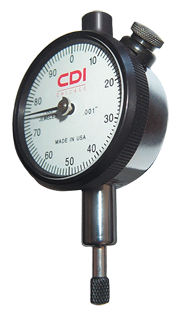 .250 Total Range - 0-100 Dial Reading - AGD 1 Dial Indicator - Sun Tool & Supply