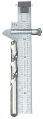 #22C - 6" Length; 59° Bevel Head (Graduation in 32nds) - Drill Point Gage - Sun Tool & Supply