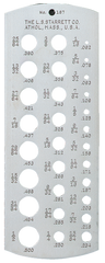#187 - 1/16 to 1/2" - Drill Gage - Sun Tool & Supply