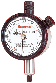 #81-145J - .125 Total Range - 0-25-0 Dial Reading - AGD 1 Dial Indicator - Sun Tool & Supply