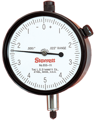 #655-441J - 1" Total Range - 0-100 Dial Reading - AGD 3 Dial Indicator - Sun Tool & Supply