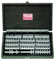 81 Piece - Grade 2+4 - Carbide - Rectangular Gage Block Set in Case - Sun Tool & Supply