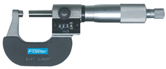 0 - 1'' Measuring Range - .0001" Graduation - Ratchet Thimble - Carbide Face - Digital Outside Micrometer - Sun Tool & Supply