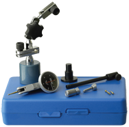 Kit Contains: Mag Base With Microfine Adjustment Screw; 3-9/16 Extension Arm; Dovetail Mounting; .030" Range Test Indicator .0005" Graduation;.3 Points In Case - Xtra mag Magnetic Base with Test Indicator - Sun Tool & Supply