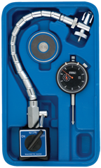 Kit Contains: AGD Indicator; Flex Arm Mag Base; Magnetic Indicator Back In Case - Chrome Flex Mag Set - Sun Tool & Supply