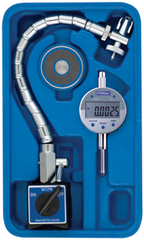 Set Contains: 1"/25mm .0005/.01mm w/Flex Arm Mag Base - Electronic Indicator with Flex Arm Mag Base - Sun Tool & Supply