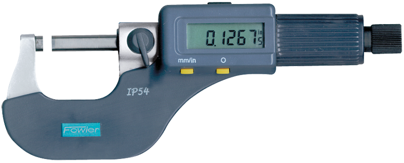 0 - 3" / 0 - 75mm Measuring Range - .00005/.001mm Resolution - Friction Thimble - Carbide Face - Electronic Coolant Outside Micrometer Set with SPC - Sun Tool & Supply