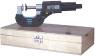 0 - 1"/0 - 25mm Measuring Range - .00005"/.001mm Resolution - Ratchet Thimble - High Speed Steel Face - Electronic Disc Micrometer - Sun Tool & Supply