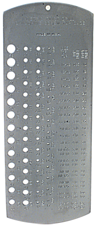 #5076 - 1.5 to 12.5mm - Drill Gage - Sun Tool & Supply