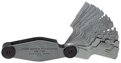 #615-6327 - 16 Leaves - Metric Pitch - Acme Screw Thread Gage - Sun Tool & Supply