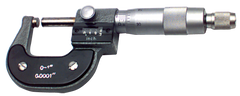 1 - 2'' Measuring Range - .0001 Graduation - Ratchet Thimble - Carbide Face - Digital Outsite Micrometer - Sun Tool & Supply