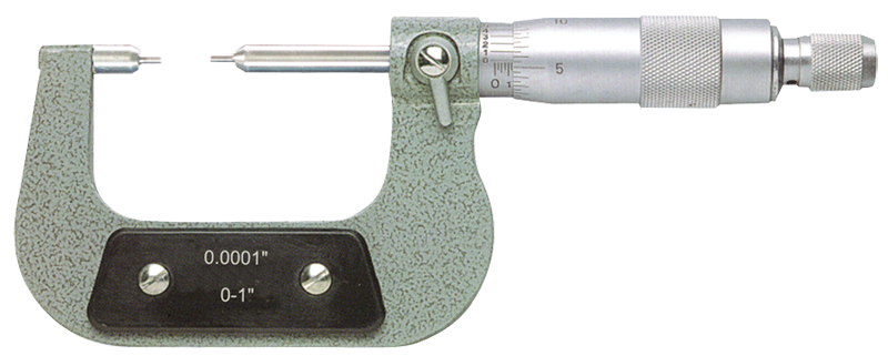 2 - 3'' Measuring Range - .0001 Graduation - Ratchet Thimble - Carbide Face - Spline Micrometer - Sun Tool & Supply