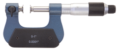 0 - 1'' Measuring Range - .0001 Graduation - Friction Thimble - High Speed Steel Face - Interchangeable Anvil Micrometer - Sun Tool & Supply