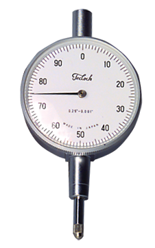 1 Total Range - White Face - AGD 2 Dial Indicator - Sun Tool & Supply