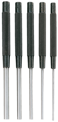 #SPC76 - 1/8 - 3/8" Diameter - 5 Piece Extra Long Drive Pin Punch Set - Sun Tool & Supply